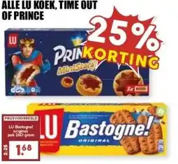 MCD Supermarkt ALLE LU KOEK, TIME OUT OF PRINCE aanbieding
