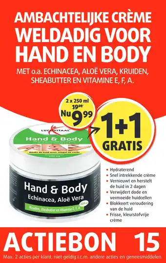 Lucovitaal HAND EN BODY aanbieding