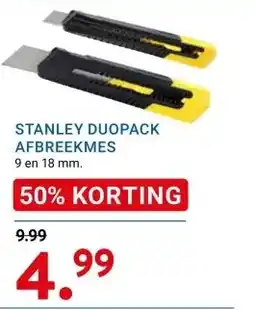 Kluswijs STANLEY DUOPACK AFBREEKMES aanbieding