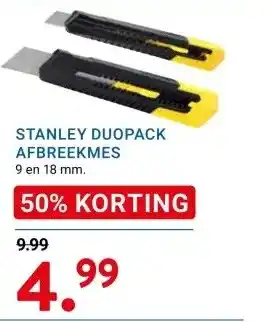 Kluswijs STANLEY DUOPACK AFBREEKMES aanbieding