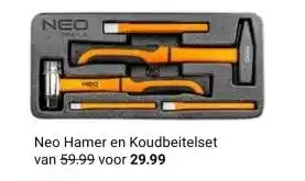 Kluswijs Neo Hamer en Koudbeitelset aanbieding