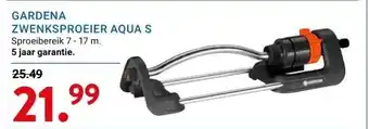 Kluswijs GARDENA ZWENKSPROEIER AQUA S aanbieding
