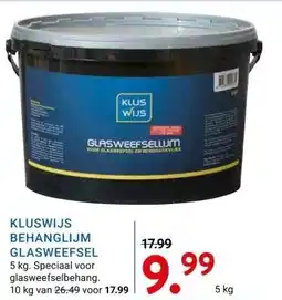 Kluswijs KLUSWIJS BEHANGLIJM GLASWEEFSEL aanbieding