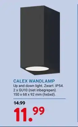 Kluswijs CALEX WANDLAMP aanbieding