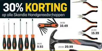 Hubo op alle Skandia Handgereedschappen aanbieding
