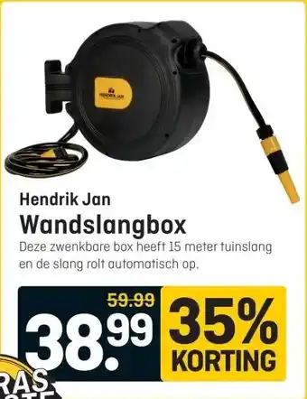 Hubo Hendrik Jan Wandslangbox aanbieding