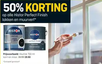 Hubo op alle Histor Perfect Finish lakken en muurverf* aanbieding