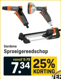 Hubo Gardena Sproeigereedschap aanbieding
