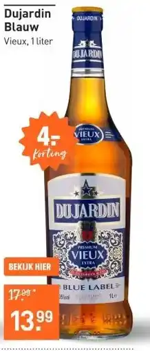 Gall & Gall Dujardin Blauw 100CL Jenever, Bitter & Vieux aanbieding