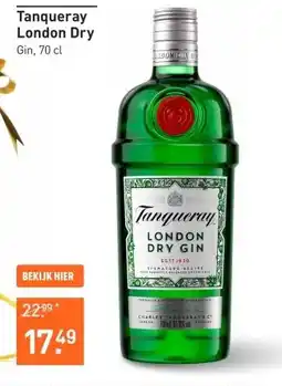 Gall & Gall Tanqueray London Dry 70CL Mixen aanbieding