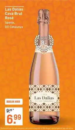 Gall & Gall Las Dalias Cava Brut Rosé 75CL Mousserend aanbieding