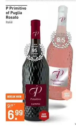 Gall & Gall P Puglia Rosato Satone 75CL Wijn aanbieding