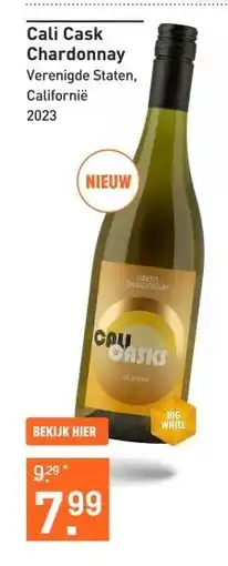 Gall & Gall Cali Casks Chardonnay 75CL Wijn aanbieding