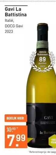 Gall & Gall Gavi La Battistina 75CL Wijn aanbieding