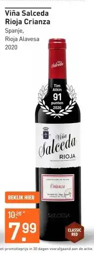 Gall & Gall Viña Salceda Rioja Crianza 75CL Wijn aanbieding