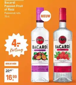 Gall & Gall Bacardí Razz 70CL Mixen aanbieding