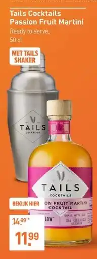 Gall & Gall Tails Cocktails Passion Fruit Martini 50CL Mixen aanbieding