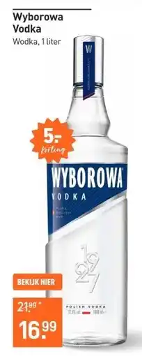 Gall & Gall Wyborowa Vodka 100CL Mixen aanbieding
