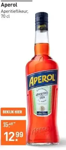Gall & Gall Aperol 70CL Likeuren aanbieding