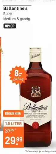 Gall & Gall Ballantine's 150CL Whisky aanbieding