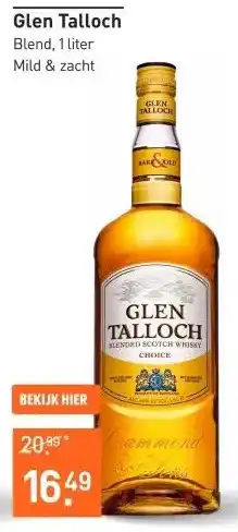 Gall & Gall Glen Talloch 100CL Whisky aanbieding