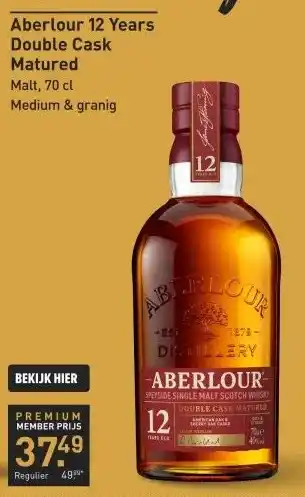 Gall & Gall Aberlour 12 Years Non Chill Filtered 70CL Whisky aanbieding