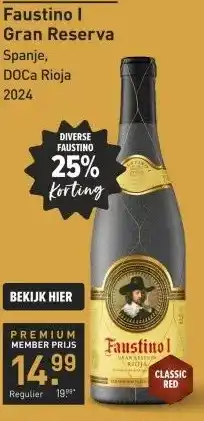 Gall & Gall Faustino I Gran Reserva 75CL Wijn aanbieding