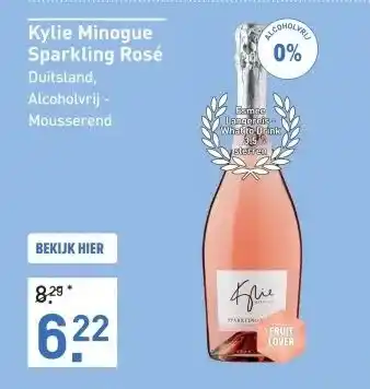 Gall & Gall Kylie Minogue Sparkling Rosé 75CL Alcoholvrij aanbieding