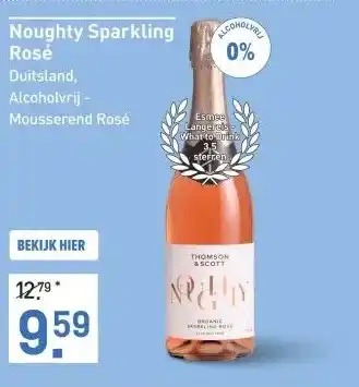 Gall & Gall Noughty Sparkling Rosé 75CL Mousserend aanbieding