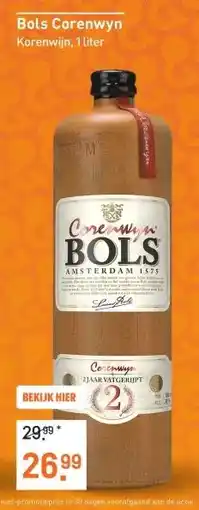 Gall & Gall Bols Corenwyn 100CL Jenever, Bitter & Vieux aanbieding
