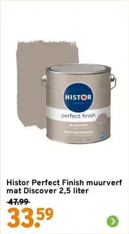 GAMMA Histor Perfect Finish muurverf mat Discover 2,5 liter aanbieding
