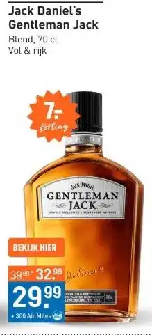Gall & Gall Jack Daniel's Gentleman Jack 70CL Whisky aanbieding