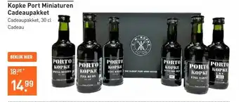 Gall & Gall Kopke Port Miniaturen Cadeaupakket 6X5CL Port en sherry aanbieding