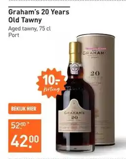 Gall & Gall Graham's 20 Years Old Tawny 75CL Port en sherry aanbieding
