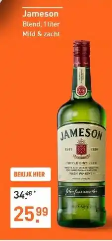 Gall & Gall Jameson 100CL Whisky aanbieding