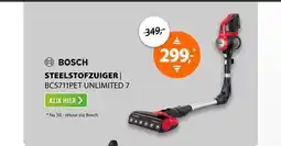 Expert Bosch BCS711PET Unlimited 7 Rood aanbieding