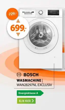 Expert Bosch WAN28297NL EXCLUSIV aanbieding