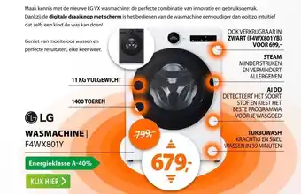 Expert LG F4WX801Y Wit aanbieding