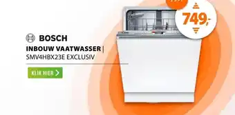 Expert Bosch SMV4HBX23E EXCLUSIV aanbieding