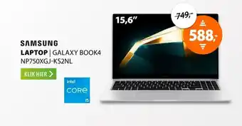 Expert Samsung Galaxy Book4 NP750XGJ-KS2NL Zilver aanbieding