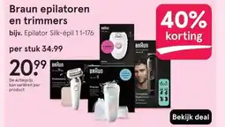 Etos Braun epilatoren en trimmers aanbieding