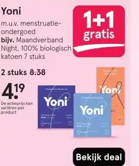 Etos Yoni aanbieding