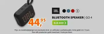 Expert JBL GO 4 Zwart aanbieding