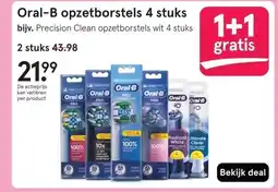 Etos Oral-B opzetborstels 4 stuks aanbieding