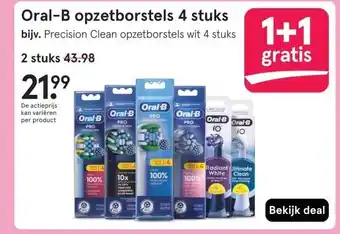 Etos Oral-B opzetborstels 4 stuks aanbieding