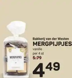 Ekoplaza Bakkerij van der Westen MERGPIJPJES aanbieding