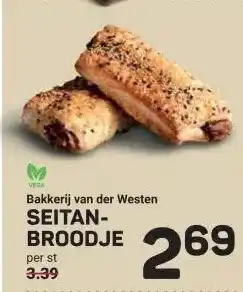 Ekoplaza Bakkerij van der Westen SEITAN- BROODJE aanbieding