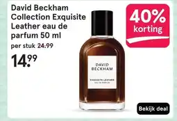 Etos David Beckham Collection Exquisite Leather eau de parfum 50 ml aanbieding