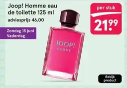 Etos Joop! Homme eau de toilette 125 ml aanbieding