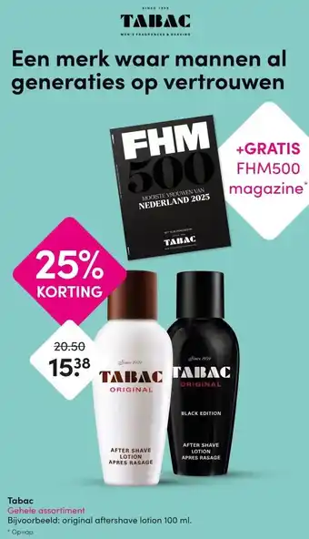 DA Tabac Gehele assortiment aanbieding